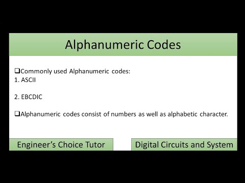 alphanumeric codes